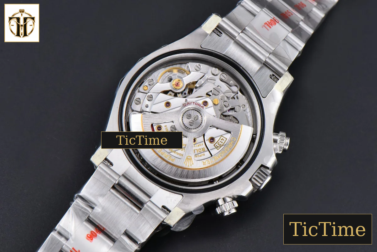 Daytona Panda 904L 126500 40mm Clean Factory White Dial Black Bezel SS Bracelet DD4131 — foto 22