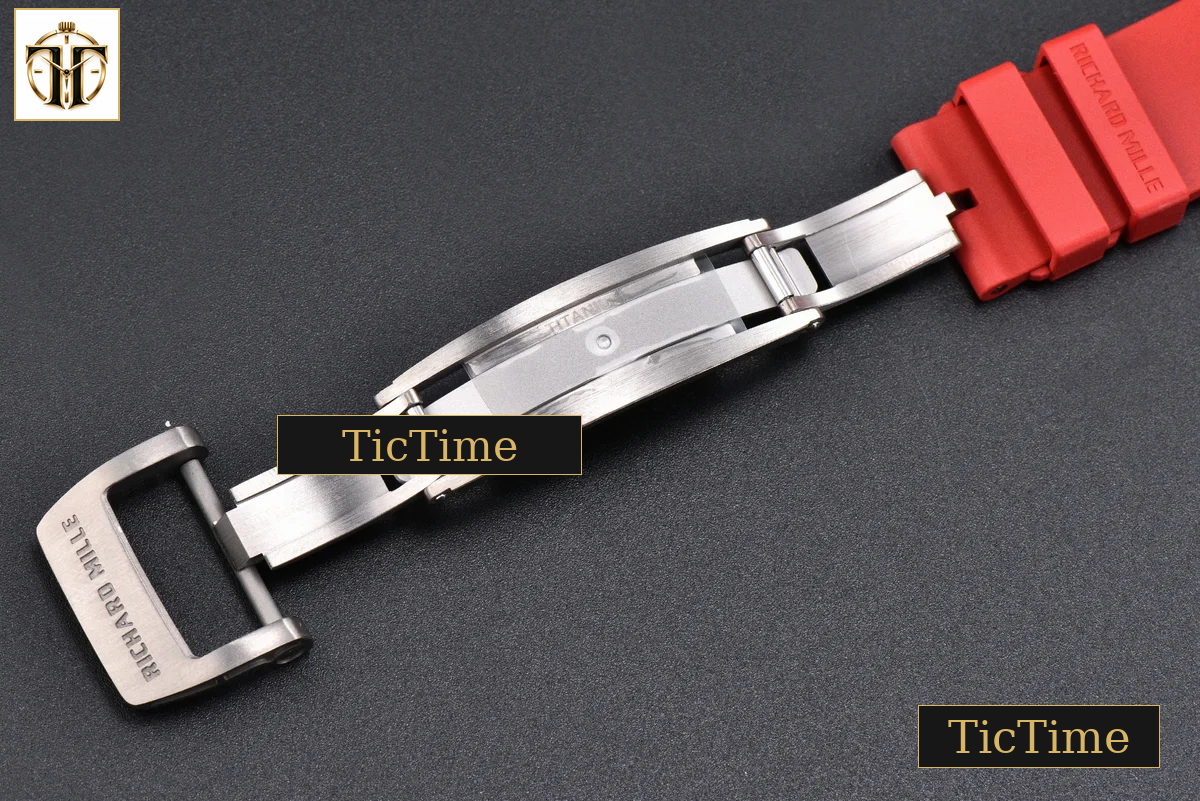 RM035-02 APSF Red NTPT Red Rubber Strap V2 (Free Sprung) RMAL1 — foto 31