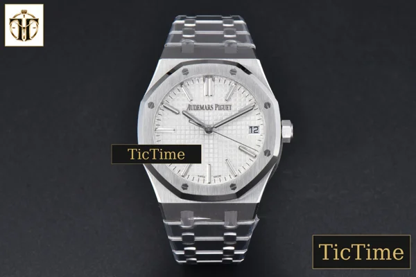 Foto frontal — Royal Oak ’50th Anniversary’ 15510 41mm ZF White Dial SS Bracelet SA4302