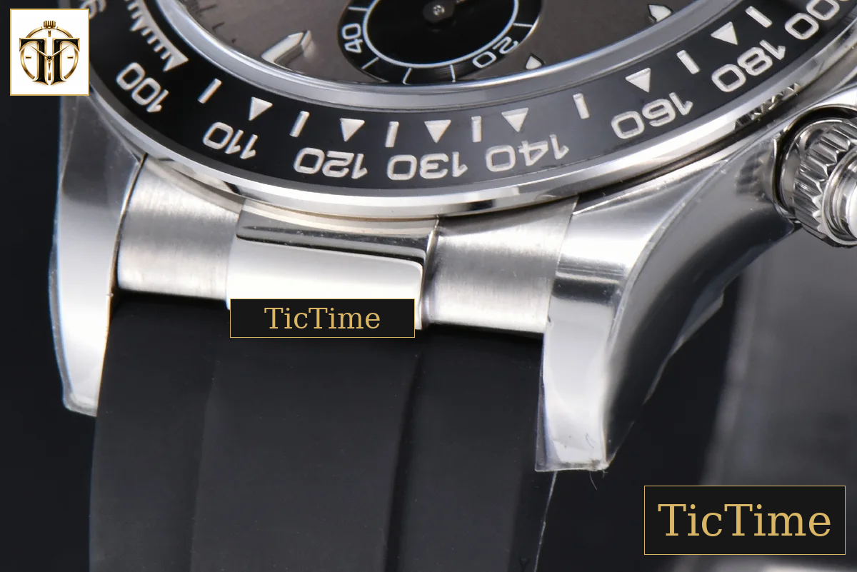 Daytona 904L 126519 40mm Clean Factory Gray Dial Black Bezel Oysterflex Strap DD4131 — foto 11