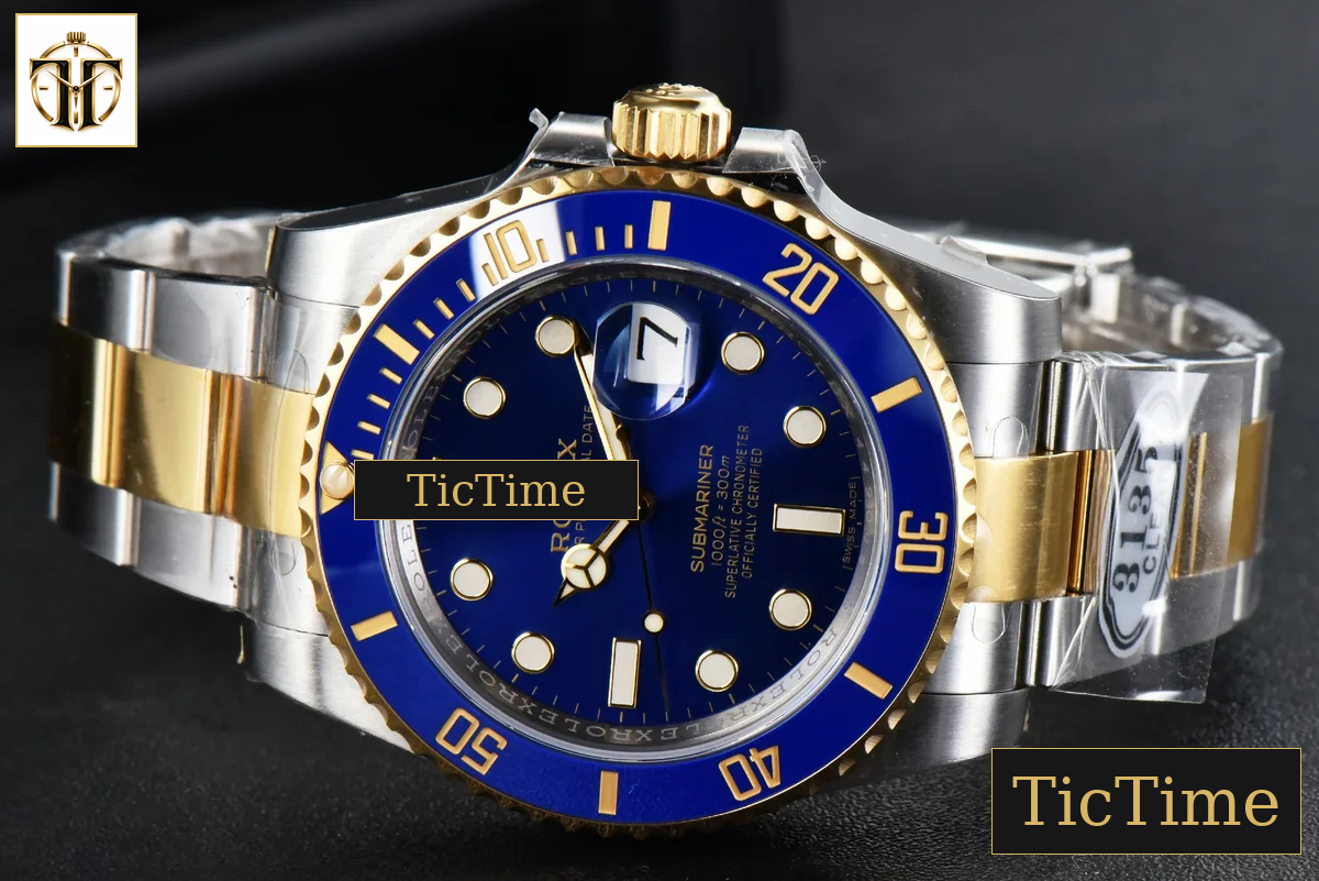 Submariner LB 116613 40mm Clean Factory YG/SS Blue Ceramic Blue Dial YG/SS Bracelet VR3130 — foto 15