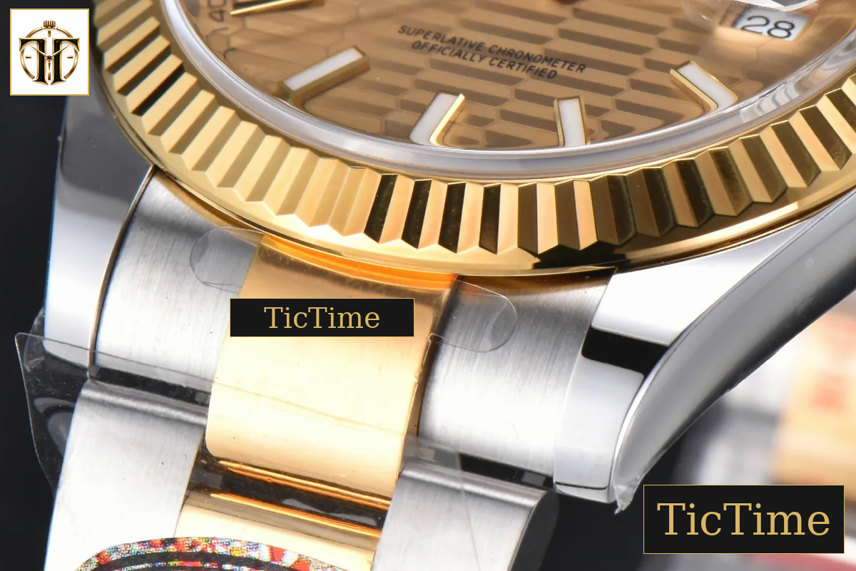 DateJust 126333 41mm Clean Factory YG/SS YG Motif Dial Oyster Bracelet VR3235 — foto 11