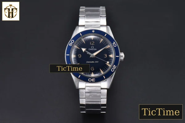 Foto frontal — SeaMaster Spectre 007 41mm VSF Blue Limited Dial Blue Bezel SS Bracelet A8400