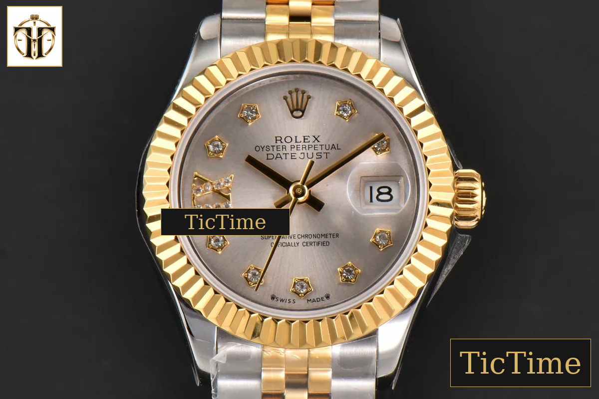 DateJust Ladies 28mm WF YG/SS Silver Dial Diamond Roma Marker Jubilee Bracelet A2236 — foto 2