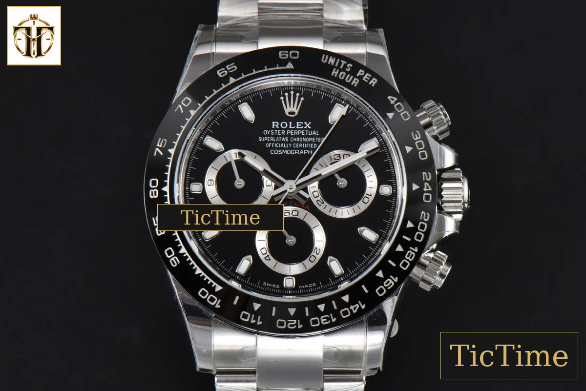Daytona 116500 BTF Black Ceramic Black Dial SS Bracelet 4130 — foto 2