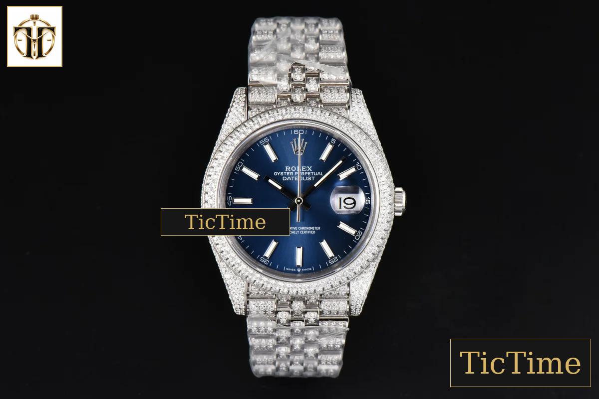 Datejust Full 41mm GMF Diamond Blue Dial Jubilee Bracelet A2824 — foto 3