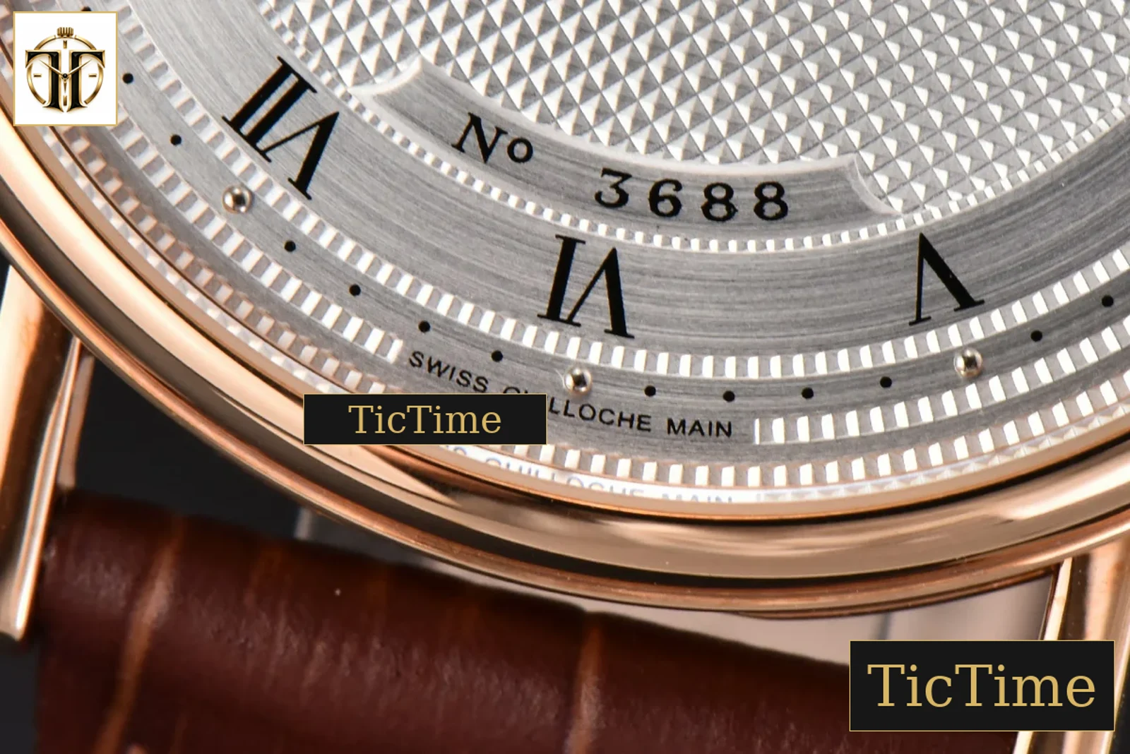 Classique 5157 38mm LTF RG White Dots Dial Roma Marker Brown Leather Strap MY9015 — foto 7