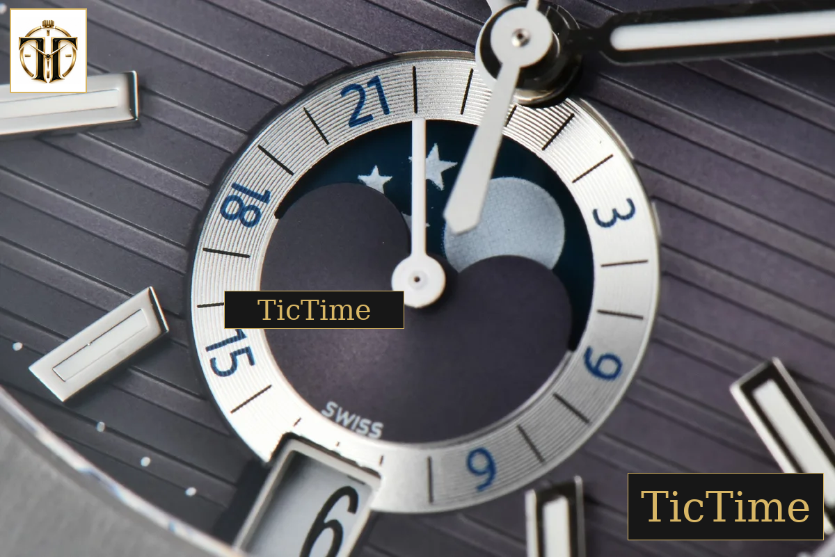 Nautilus Full Function 5726 PPF Gray Dial SS Bracelet A324 — foto 7
