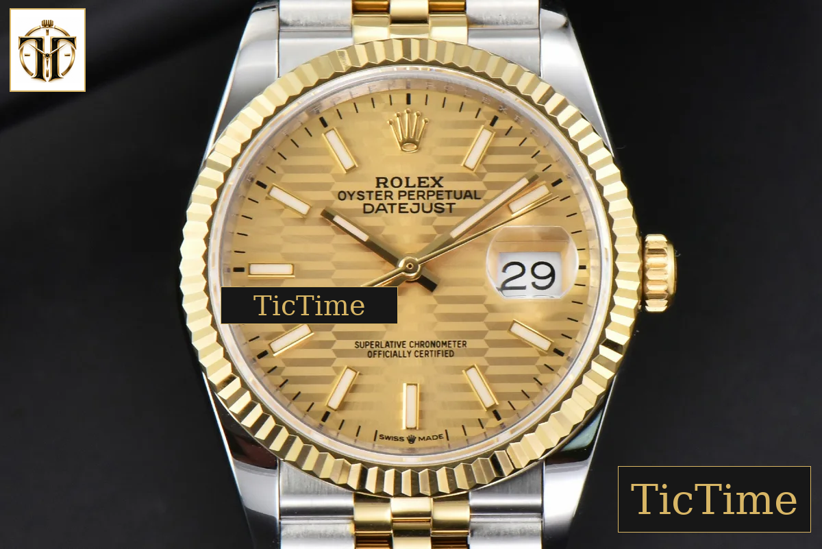 DateJust 36mm BPF YG/SS YG Motif Dial Jubilee Bracelet A2824 — foto 2