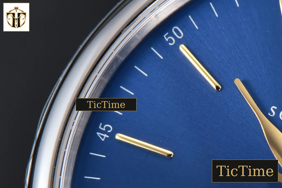 Portofino 40mm V7F Blue Dial YG Hands Black Leather Strap A2892 — foto 6
