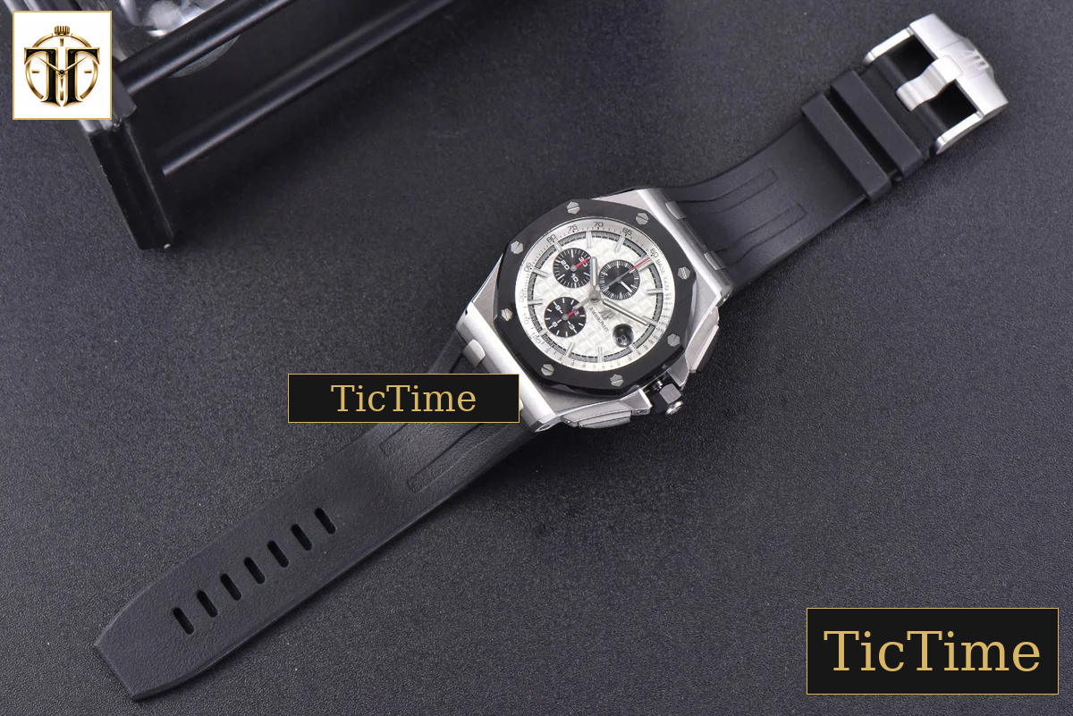 Royal Oak Offshore 44mm JF Black Ceramic Panda Dial Rubber Strap V2 A3126 — foto 27