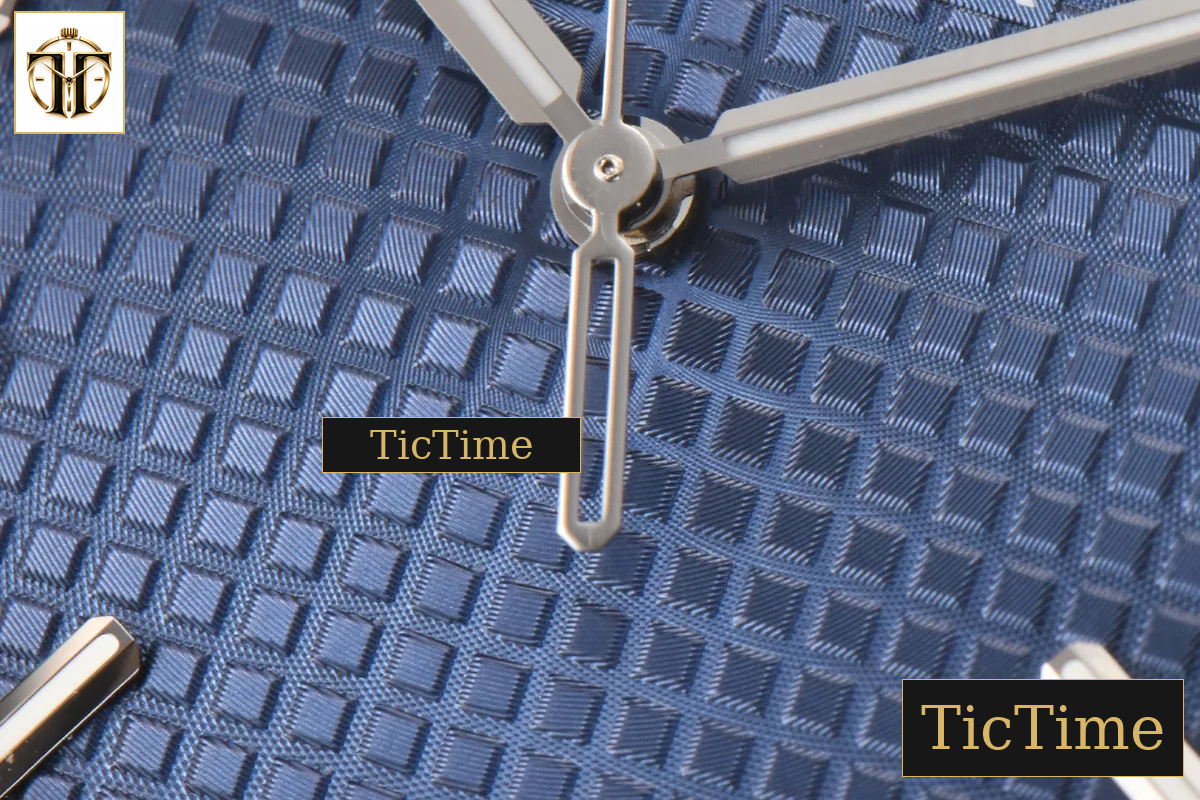 Royal Oak 15500 41mm ZF Blue Textured Dial SS Bracelet (V2 free sprung ) A4302 — foto 6