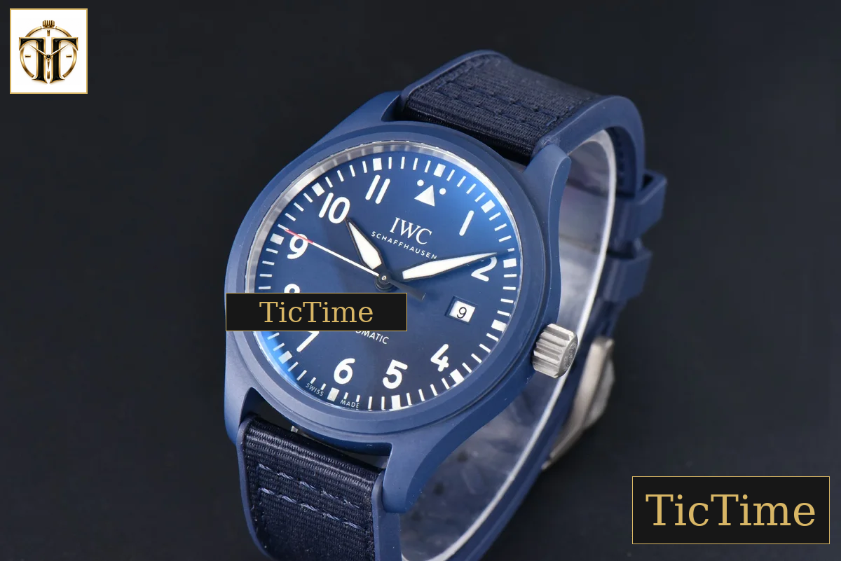 Laureus IW328101 41mm V7F Blue Ceramic Blue Dial Nylon/Rubber Strap — foto 4