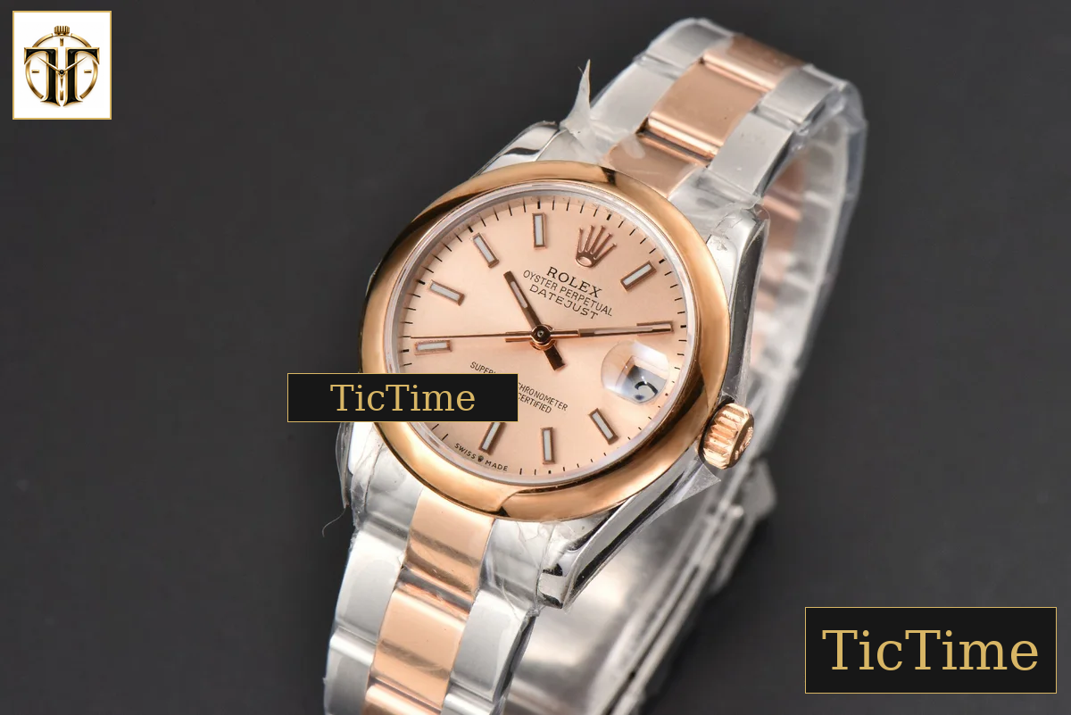DateJust Ladies 904L 31mm WF RG/SS Smooth RG Dial Roma Marker Oyster Bracelet A2671 — foto 4