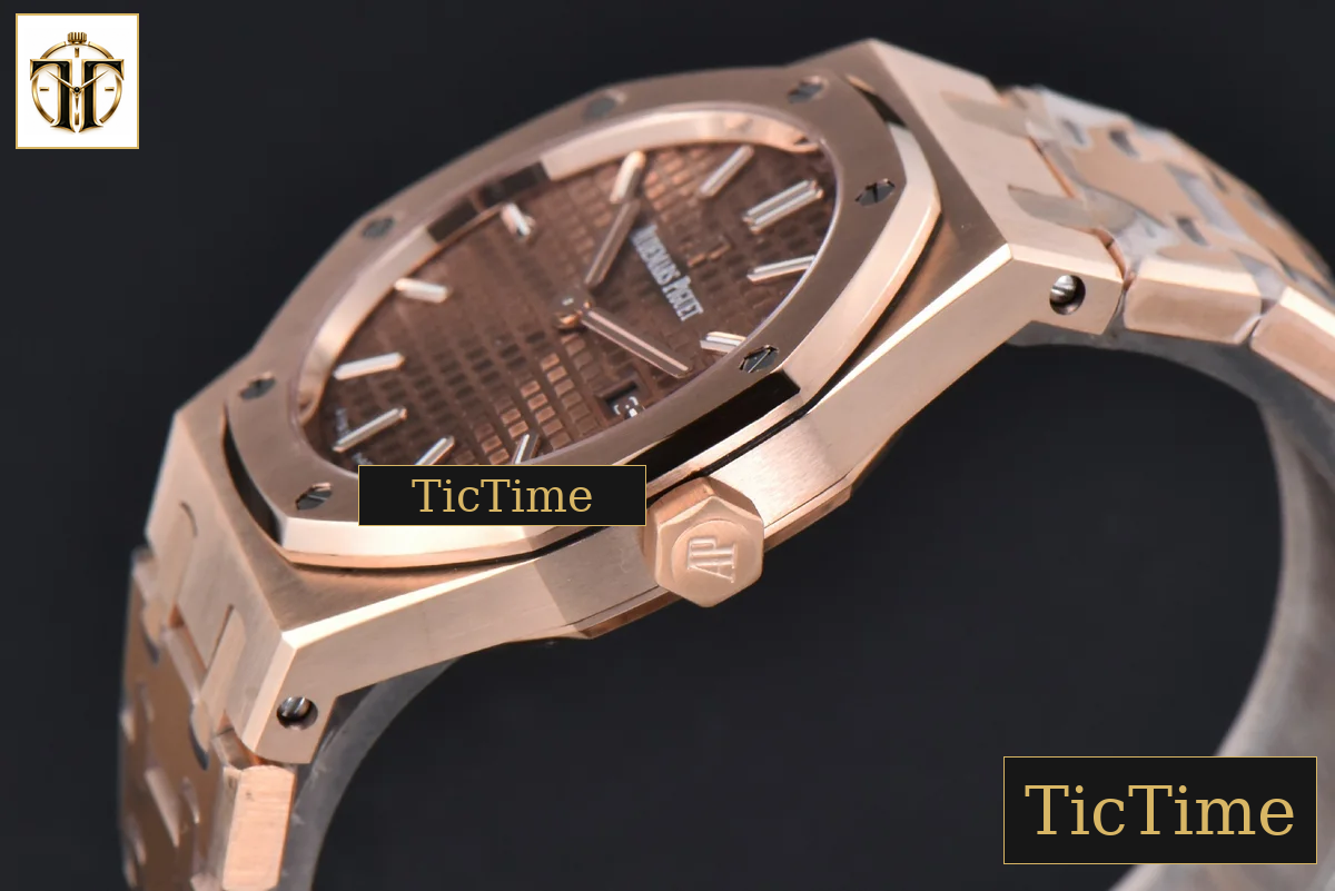 Royal Oak Ladies 67650OR 33mm ZF RG Chocolate Dial RG Bracelet Quartz — foto 11