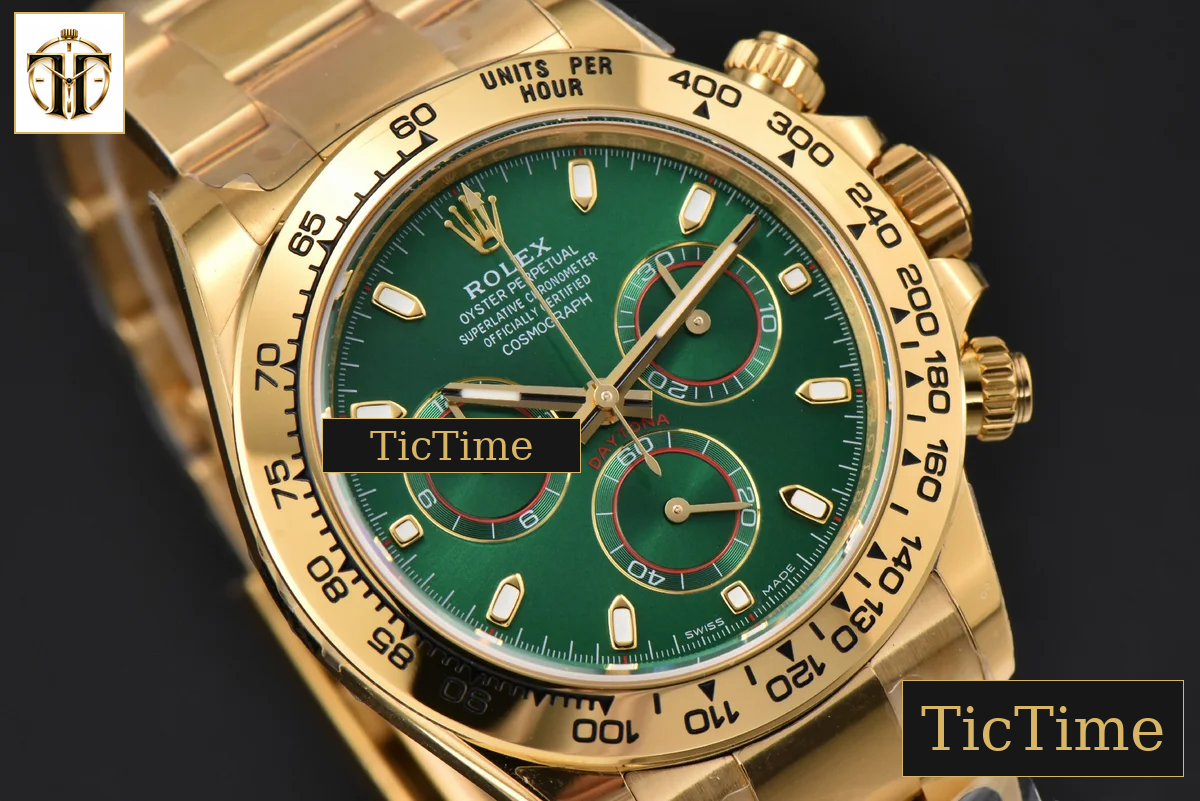 Daytona 116508 40mm BTF YG Green Dial YG Bracelet SA4130 — foto 12
