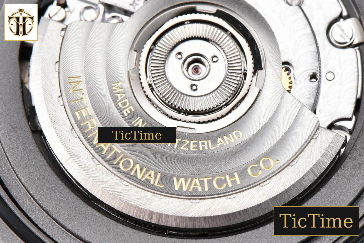 Mark XX Ti Case IWC328201 40mm V7F Black Dial Black Leather Strap A2892 — foto 18