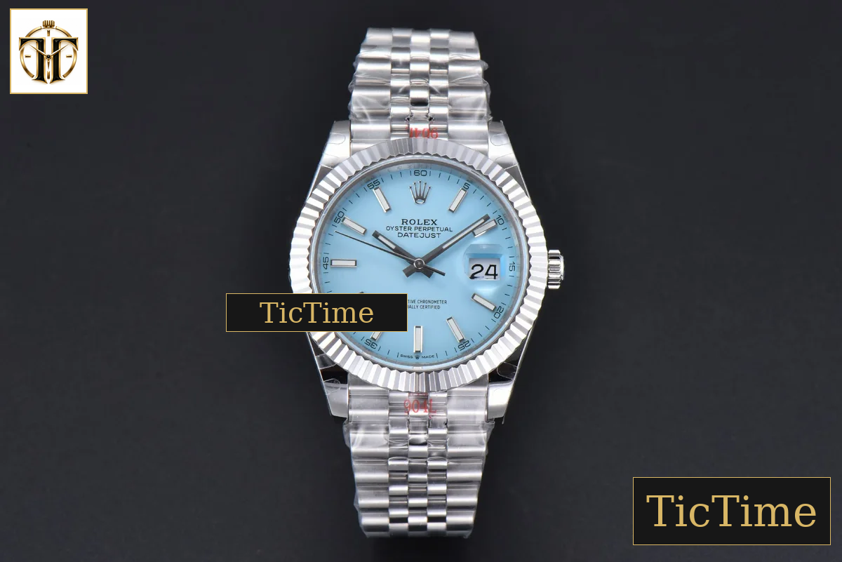 DateJust 126334 41mm GMF Tiffany Blue Dial Jubilee Bracelet Tungsten Heavy Version A3235 — foto 2