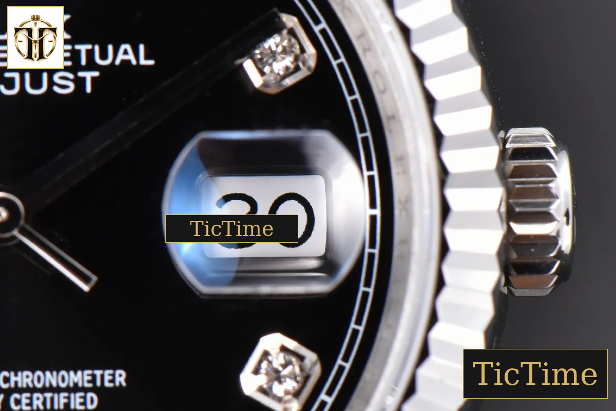 DateJust 36mm GMF SS Black Dial Diamond Marker Jubilee Bracelet VR3235 — foto 16