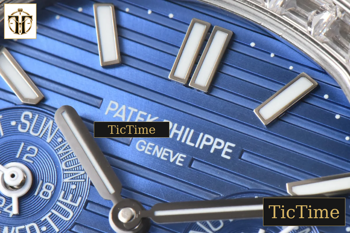Nautilus 5740 40mm TWF Diamond Blue Dial SS Bracelet A240 — foto 5
