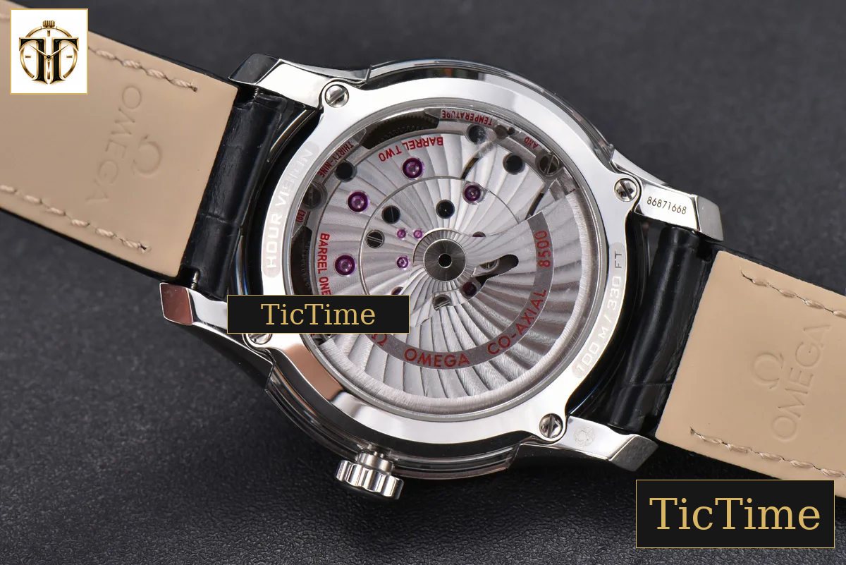 De Ville Hour Vision 41mm VSF White/Silver Dial Black Croco Strap A8500 — foto 25