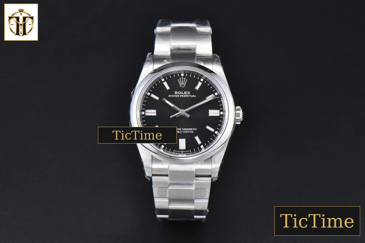 Oyster Perpetual 904L 124300 41mm VSF Black Dial SS Bracelet VS3235 — foto 3