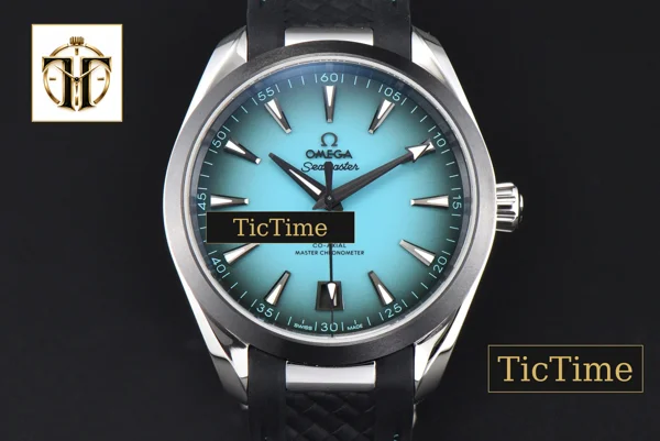 Foto frontal — Aqua Terra 150M 41mm VSF SS Turquoise Dial PVD Bezel Rubber Strap VS8900