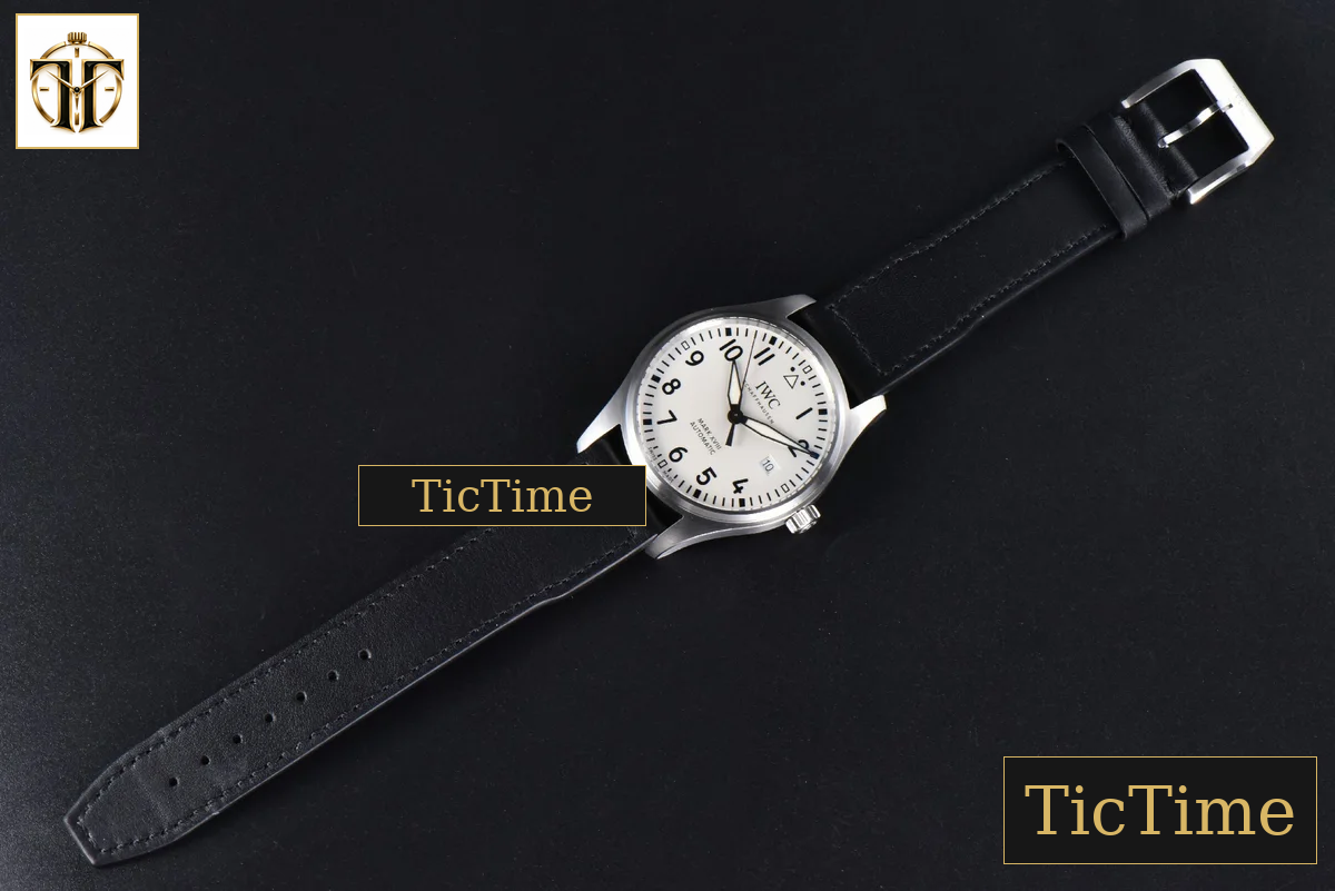Mark XVIII IWC327012 40mm V7F White Dial Black Leather Strap A2892 — foto 33