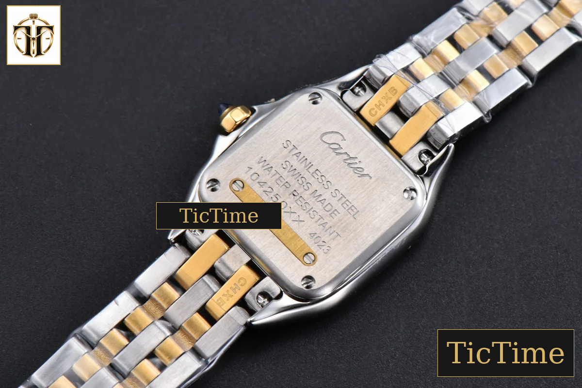 Panthère 22mm AF SS/YG White Diamond Dial Diamond Bezel SS/YG Bracelet Ronda Quartz — foto 15