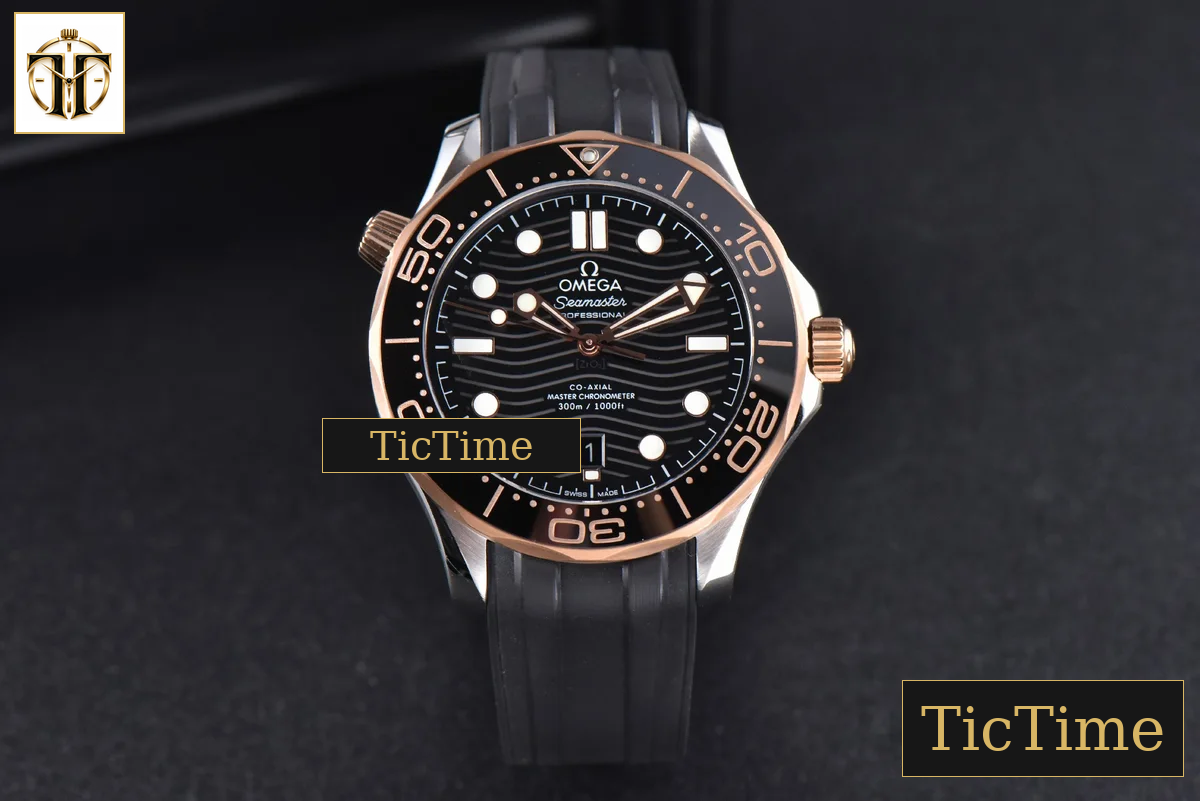 Seamaster Diver 42mm VSF RG/SS 300M Black Dial Rubber Strap A8800 — foto 3