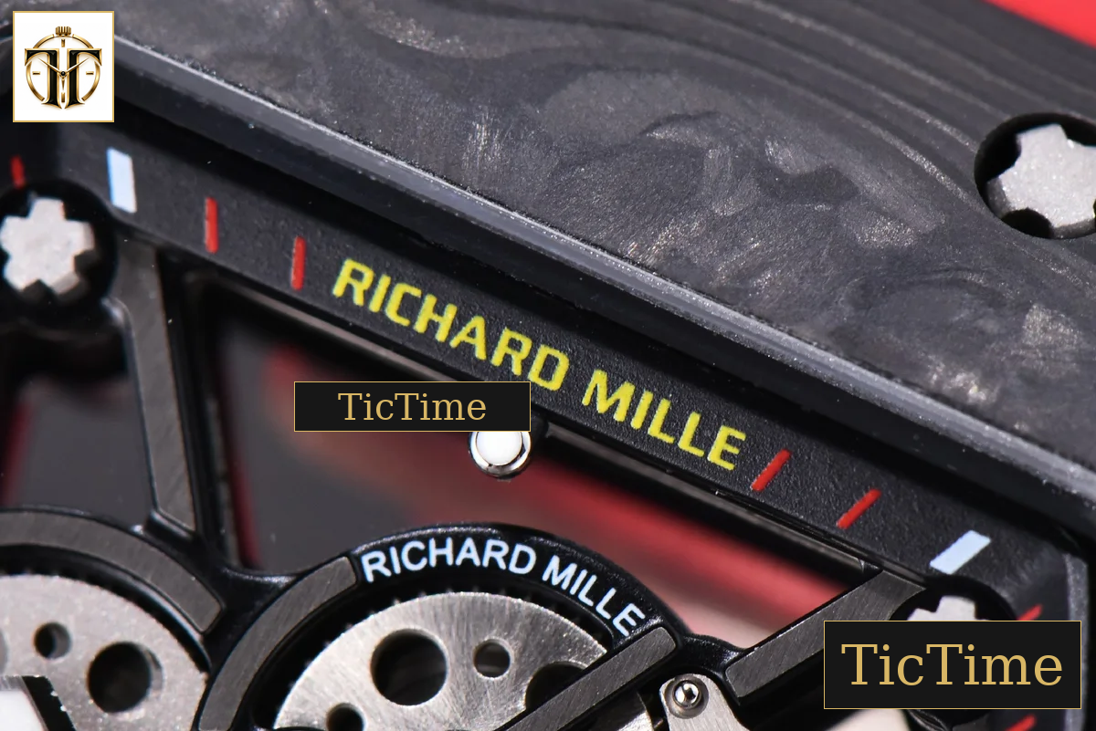 RM035-02 KVF Skeleton Dial Red Red Rubber Strap V3 Miyota8215 — foto 5