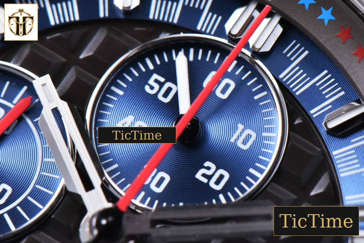 Royal Oak Offshore 26568PM 44mm JF Blue Dial Blue Rubber Strap A3126 — foto 8