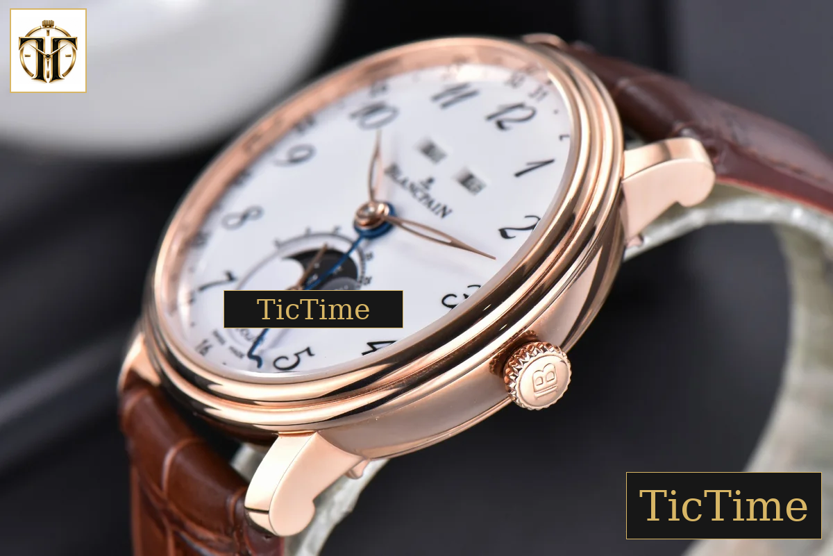 Villeret Complicated Function 6654 40mm OMF RG White Dial Brown Leather Strap CAL6654 V3 — foto 10