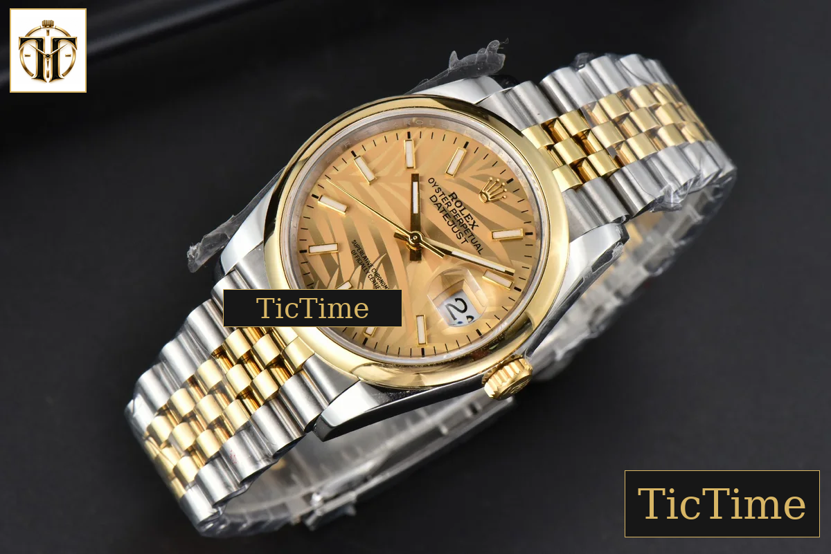 DateJust 36mm BPF YG/SS Smooth YG Plam Dial Jubilee Bracelet A2824 — foto 14
