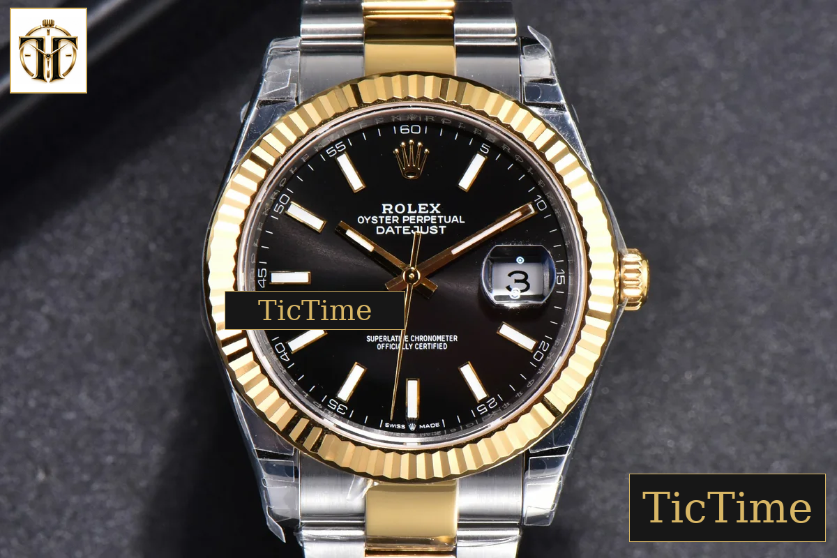 DateJust 126333 41mm VSF YG/SS Fluted Bezel Black Dial Oyster Bracelet VS3235 — foto 2