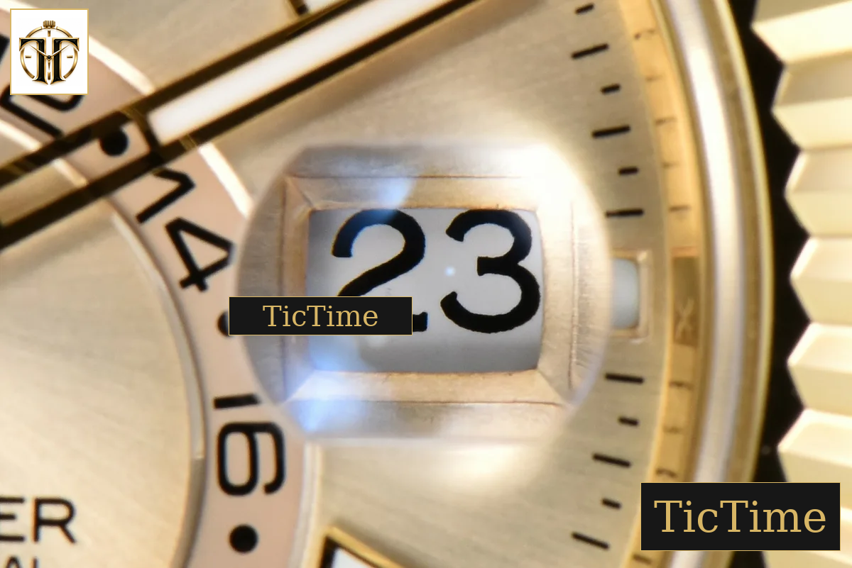 Sky-Dweller 336238 42mm ZF YG Case Gold Dial Rubber Oysterflex Strap (Tungsten) — foto 9
