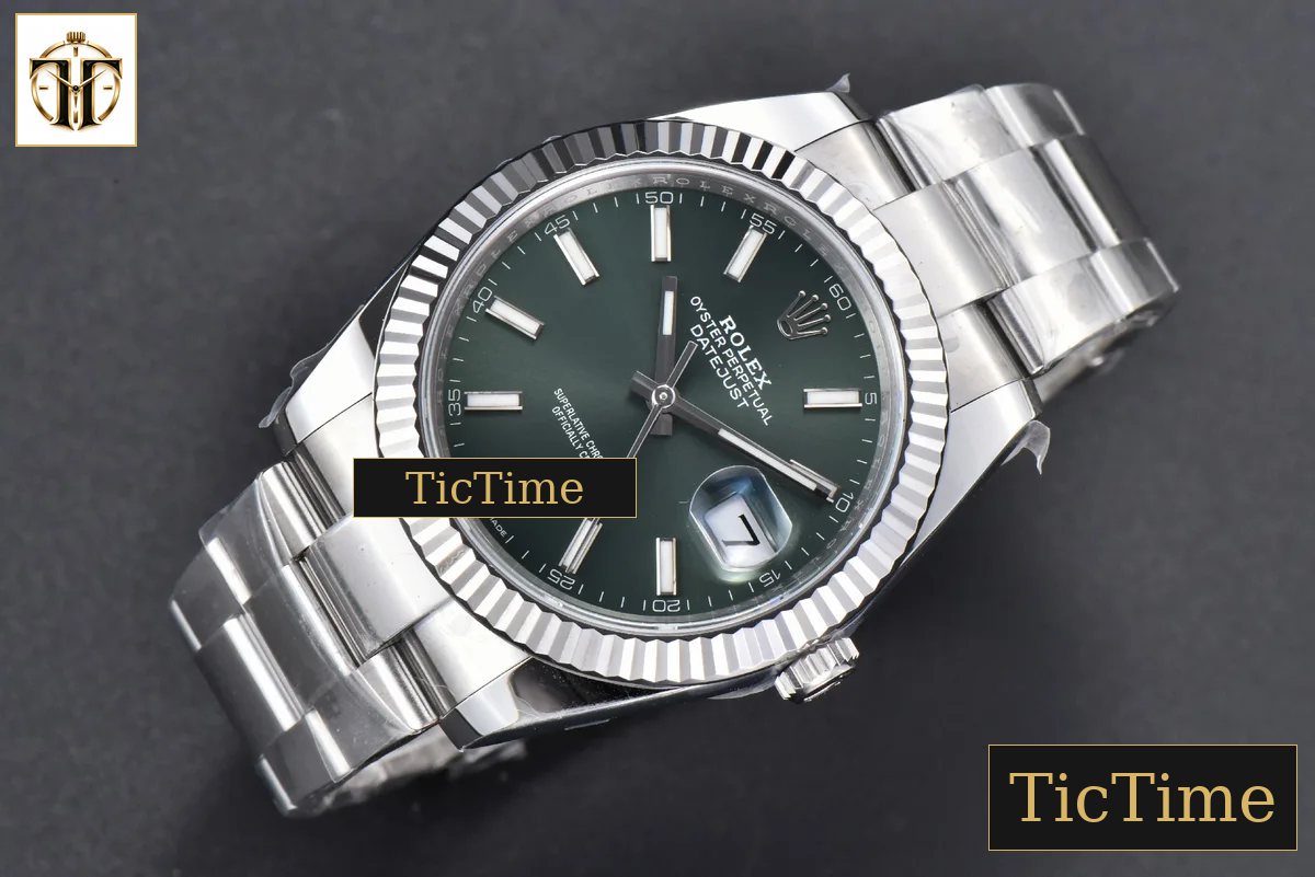 DateJust 904L Mint 126334 41mm Clean Factory Green Dial Oyster Bracelet VR3235 — foto 15