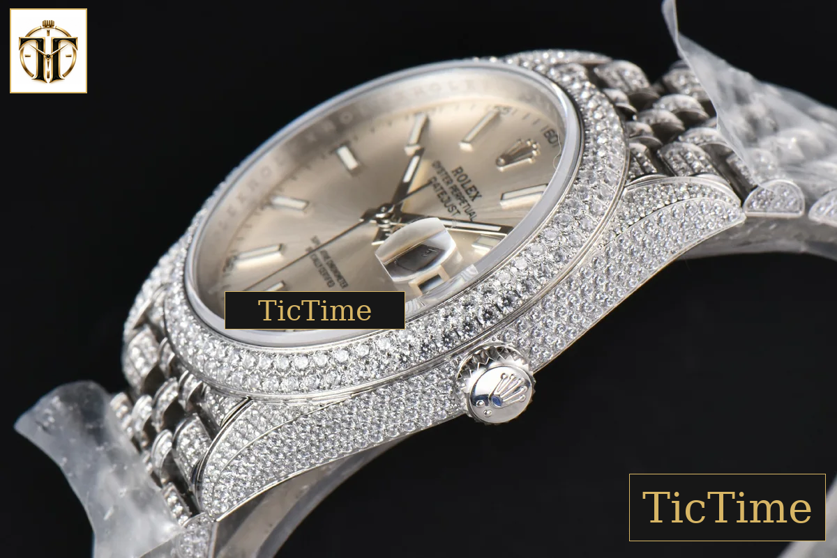 Datejust Full 41mm GMF Diamond Silver Dial Jubilee Bracelet A2824 — foto 10