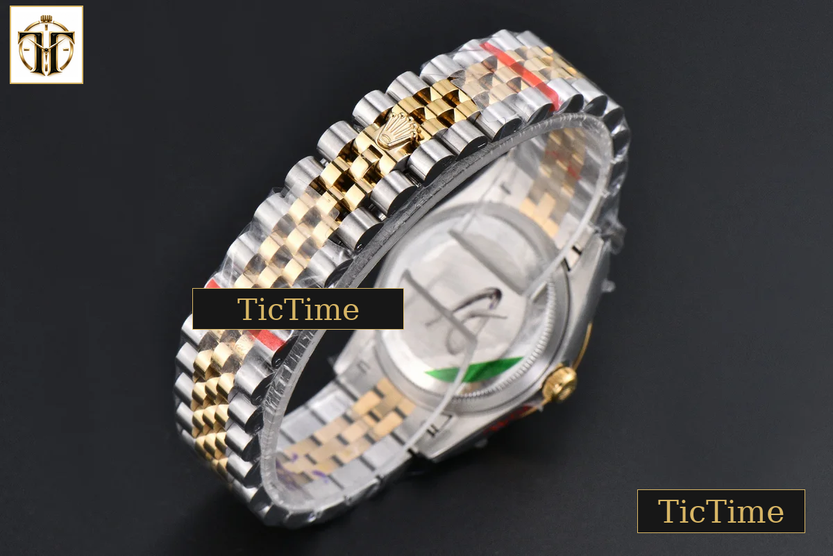 DateJust 904L 31mm GMF Diamond Bezel Red Dial Diamond Marker YG/SS Jubilee Bracelet A2824 — foto 35