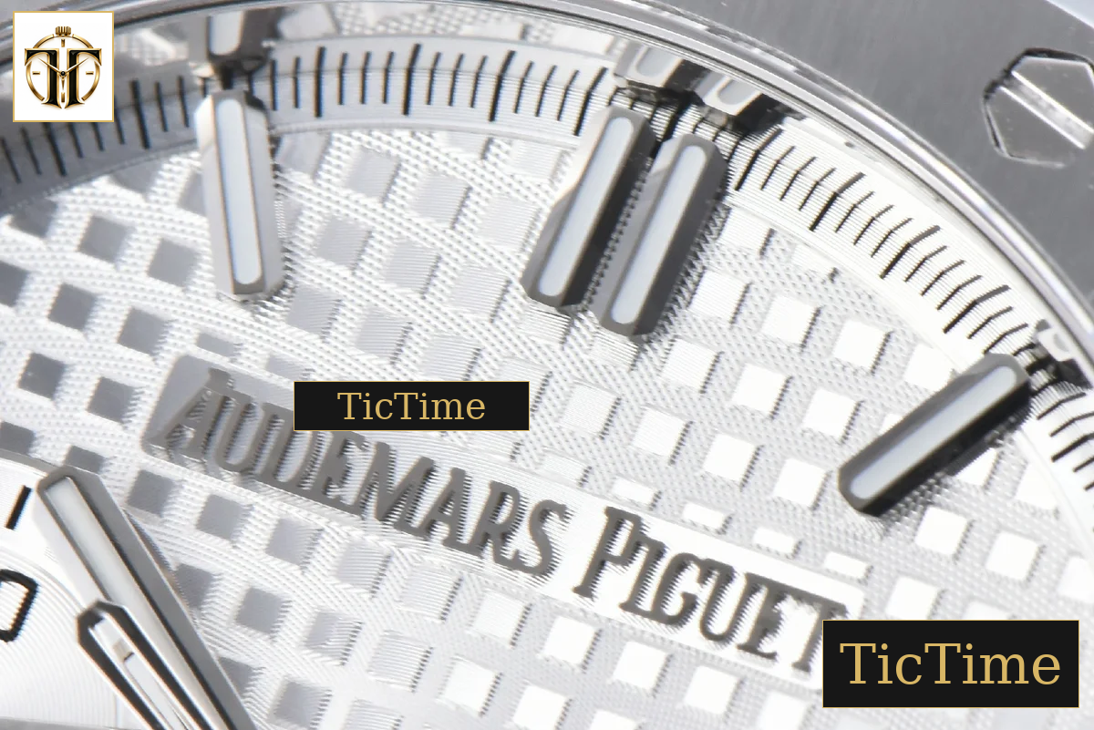 Royal Oak Chronograph 26240 41mm APSF Silver Checkered Silver Subdial SS Bracelet V1 SH4401 — foto 5