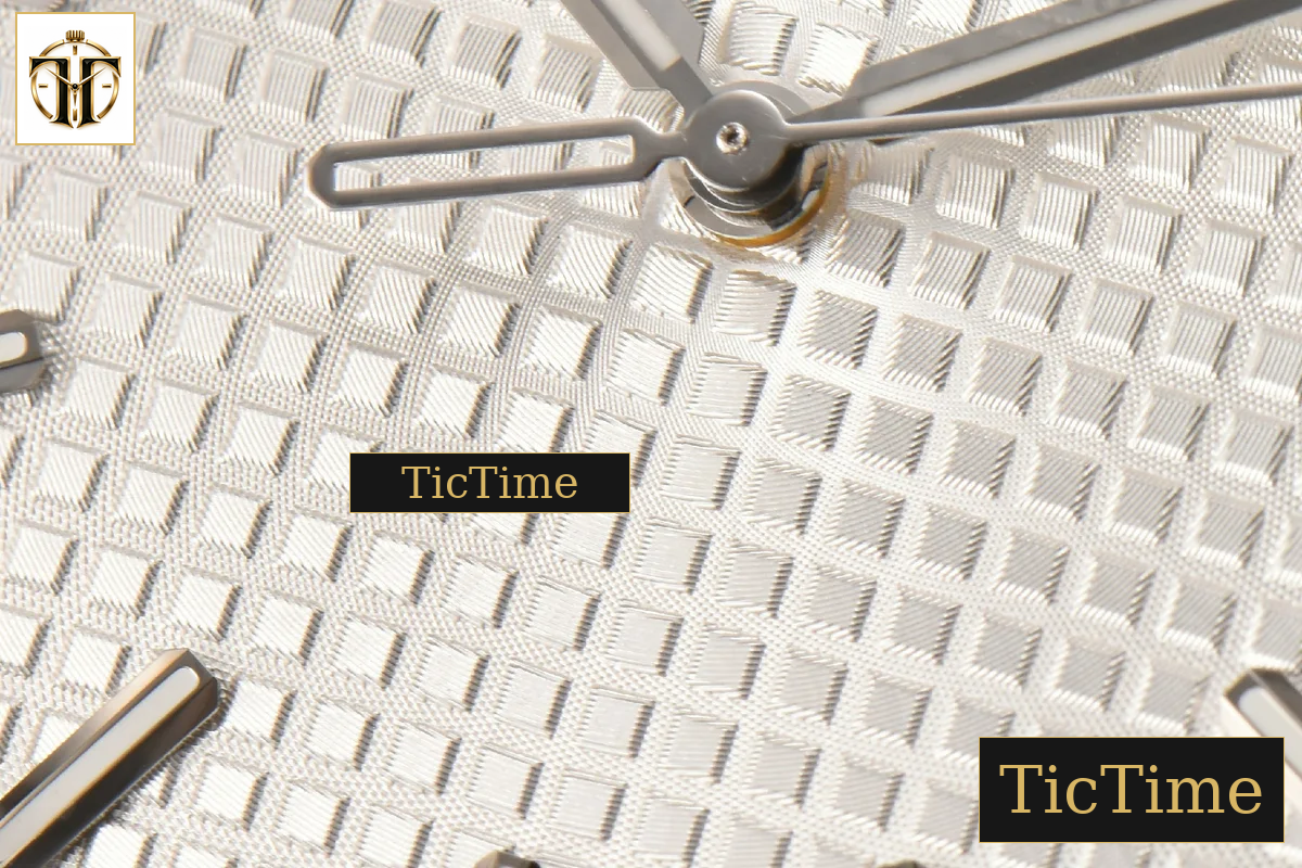 Royal Oak 15500 41mm ZF White Textured Dial SS Bracelet (V2 free sprung ) A4302 — foto 7