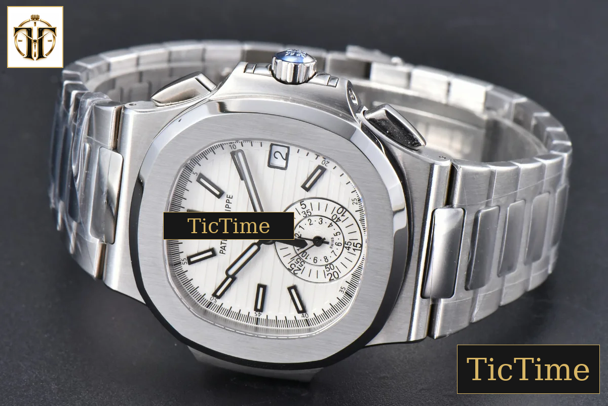 Nautilus 5980 40.5mm PPF White Dial SS Bracelet A28-520 — foto 13