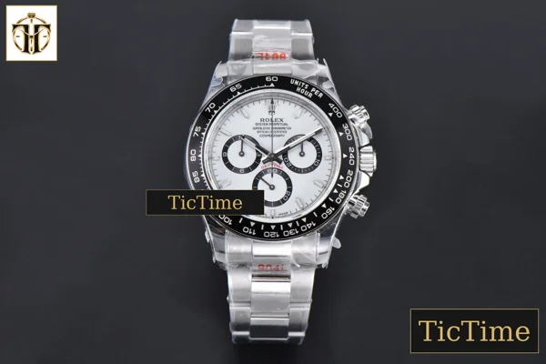 Foto frontal — Daytona 904L 126500 40mm BPF SS Panda White Dial SS Bracelet SH4131