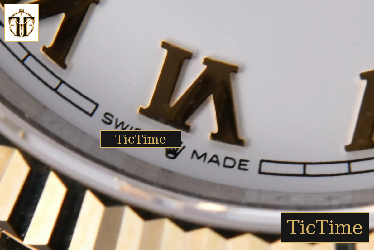 DateJust 904L 36mm GMF YG/SS Fluted Bezel White Dial Roma Marker Jubilee Bracelet VR3235 — foto 8
