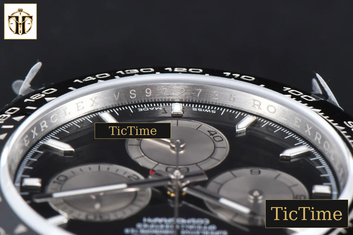 Daytona 126519 40mm BPF SS Black Dial Sliver Subdial Black Oysterflex Strap SH4131 — foto 14