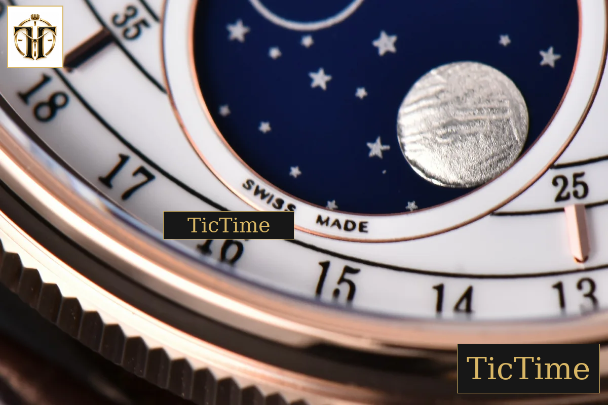 Cellini Moonphase 50535 40mm KZF RG white dial Mod Asia 3195 — foto 8