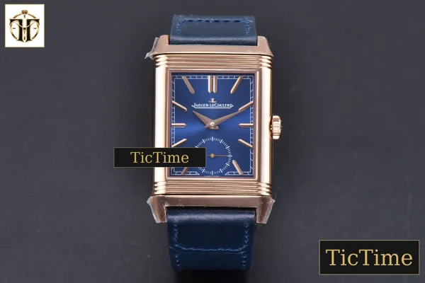 Foto frontal — Master Reverso Tribute Small Seconds 30x47mm MGF RG Blue Dial Blue Leather Strap A854A