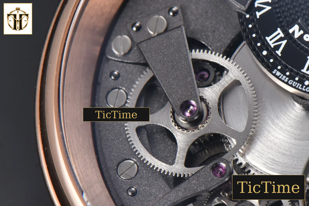 Tradition 7057BR 40mm ZF RG Gray Dial Black Subdial Black Leather Strap A505 — foto 5