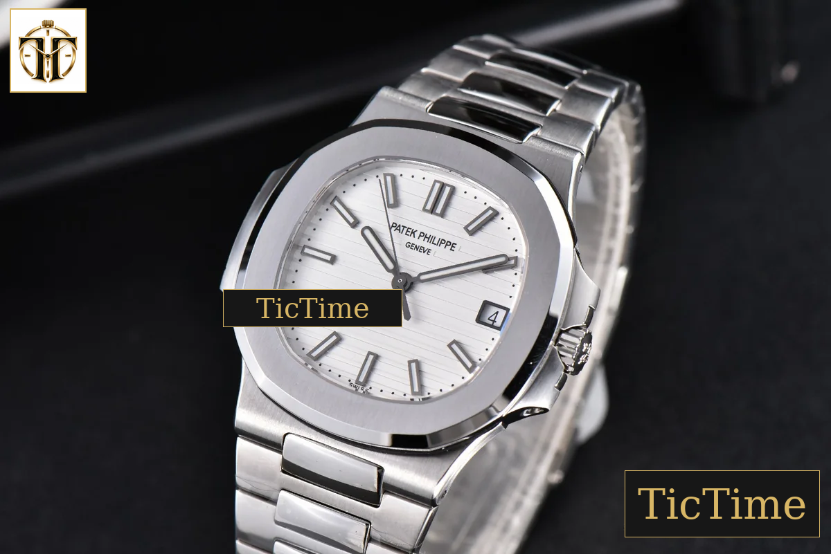 Nautilus 5711 40mm 3KF White Dial SS Bracelet V3 A324 — foto 13