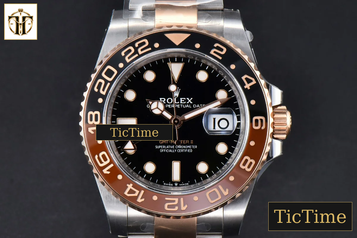 GMT-Master II CHNR 126711 40mm Clean Factory RG/SS Black/Brown Ceramic Oyster Bracelet DD3285 — foto 2